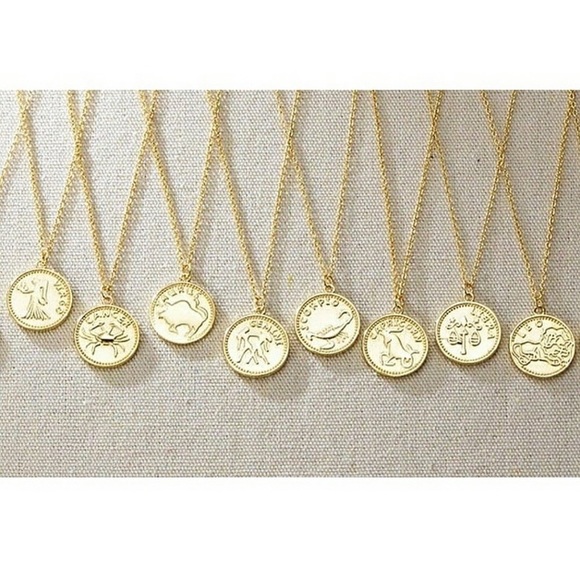 Zodiac Coin Pendant Necklace - Picture 2 of 5